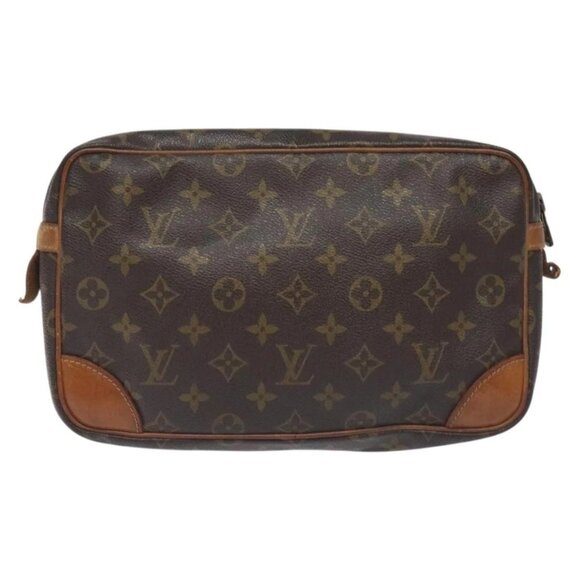 LOUIS VUITTON Monogram Compiegne 28 Clutch Bag M51845 LV Auth th6166 - Picture 2 of 16